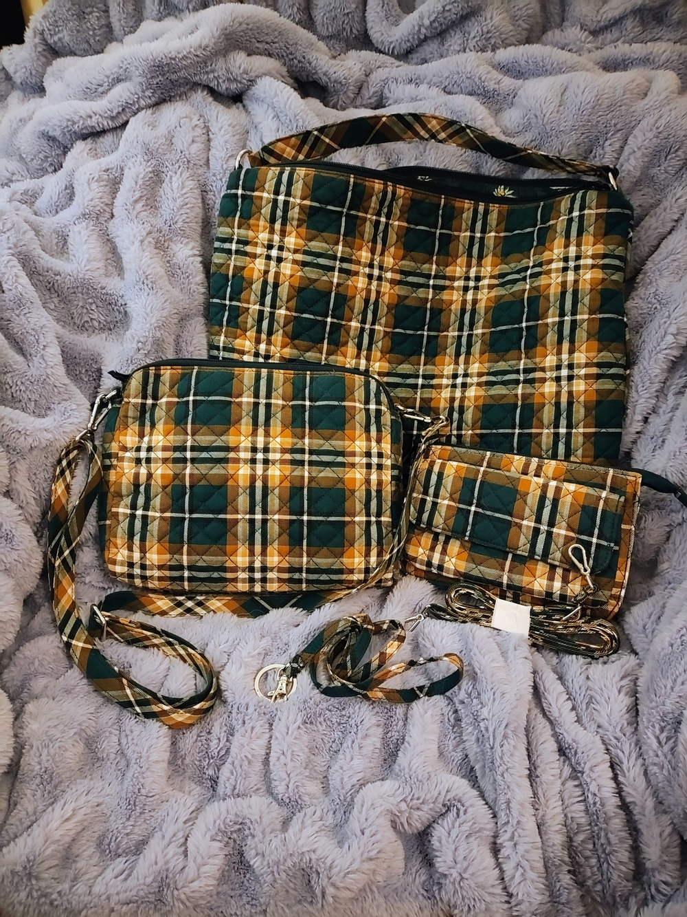 Vera Bradley Orchard Plaid Set